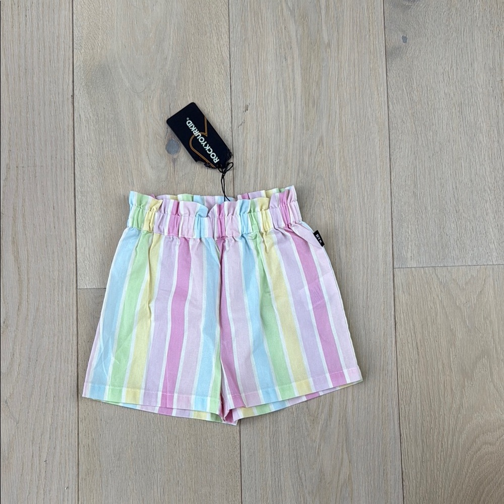 Rock Your Kid 5 Pastel Striped Shorts